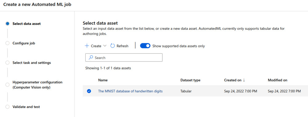“Dataset selection.